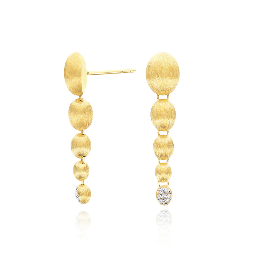 Nanis Nuvolette Ohrhänger (OS27-538) aus Gelbgold mit Diamant