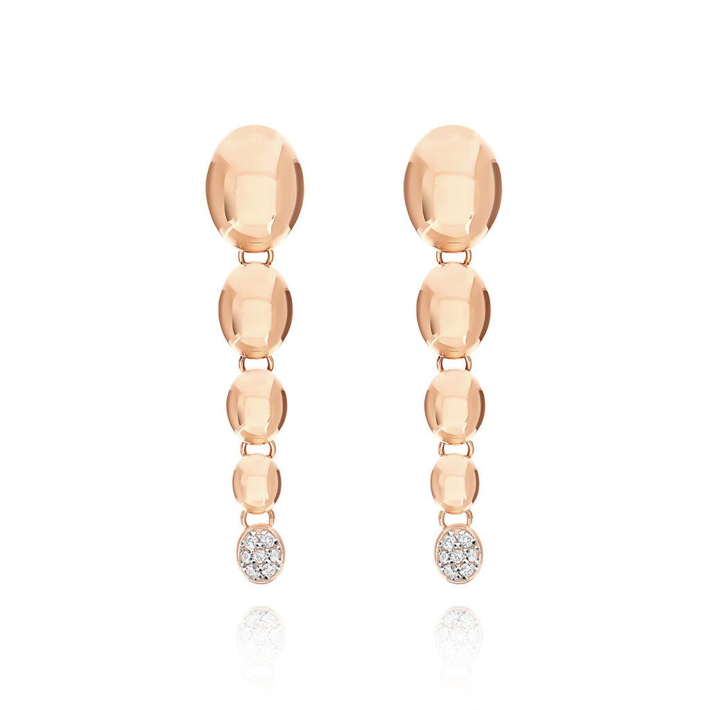 Nanis Nuvolette Ohrhänger - OS27-538_rose (rose) aus Roségold mit Diamant