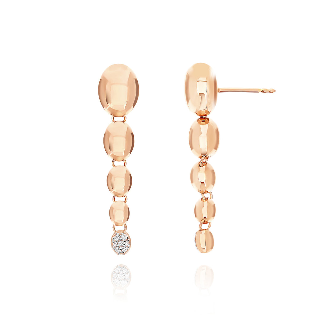 Nanis Nuvolette Ohrhänger - OS27-538_rose (rose) aus Roségold mit Diamant