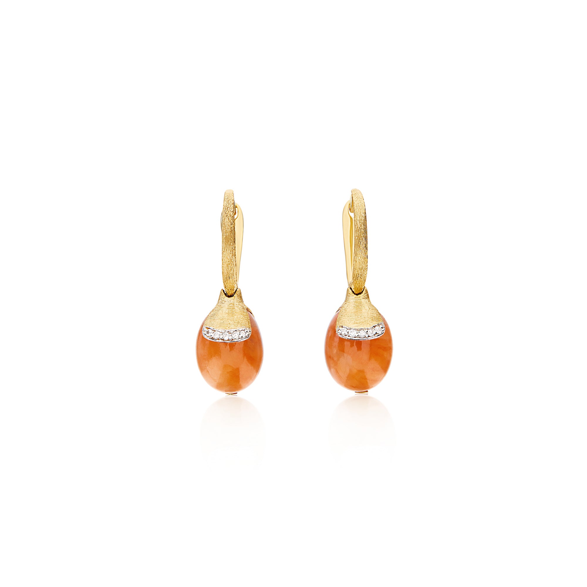 Nanis Petra Ohrhänger (OS11-603) aus Gelbgold mit Diamant