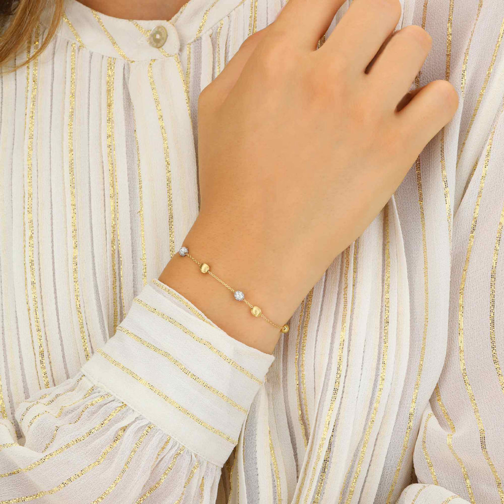 Nanis Soffio Armband (BS32-583) aus Gelbgold mit Diamant