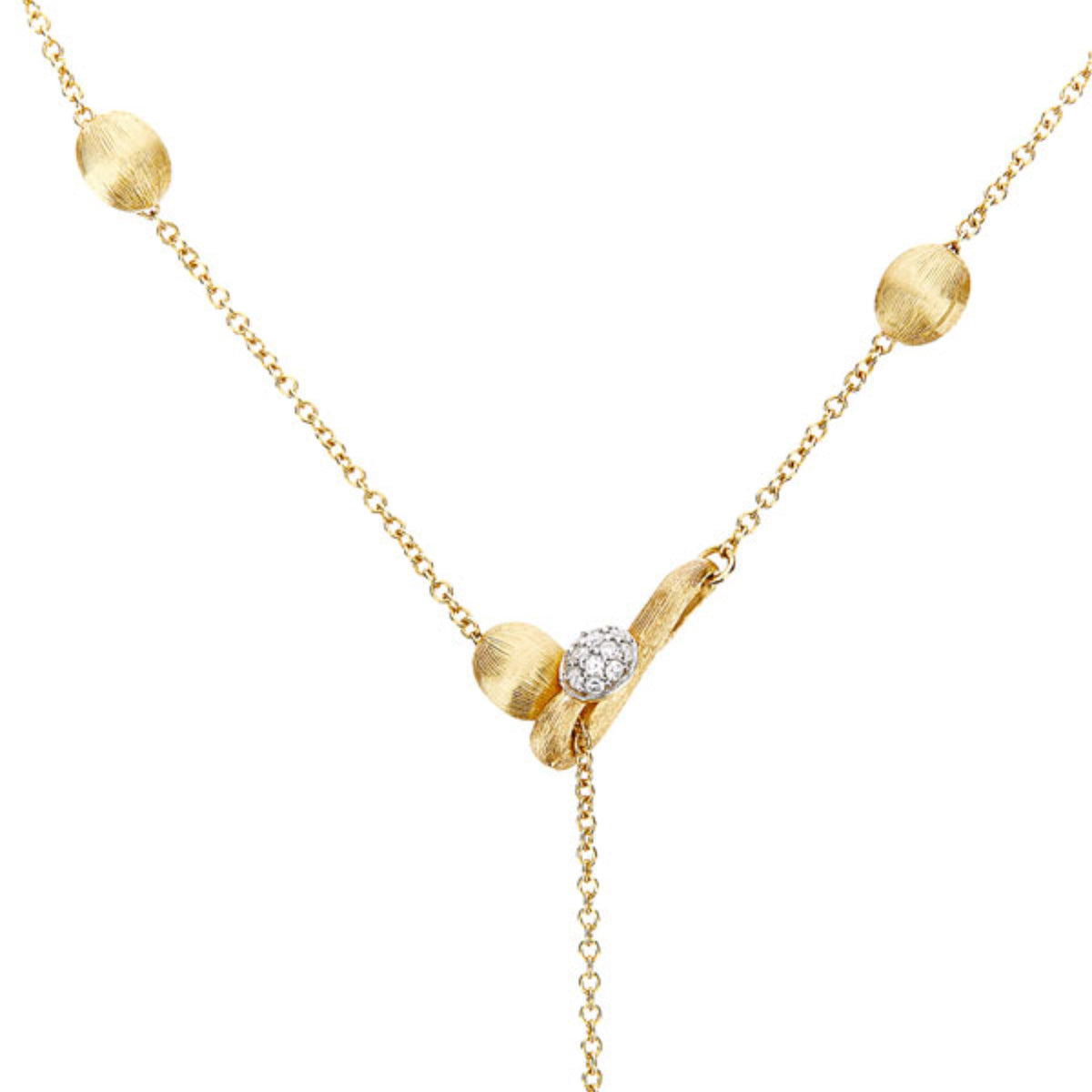 Nanis Soffio Gitano Armband und Halskette (CS32-583) aus Gelbgold mit Diamant