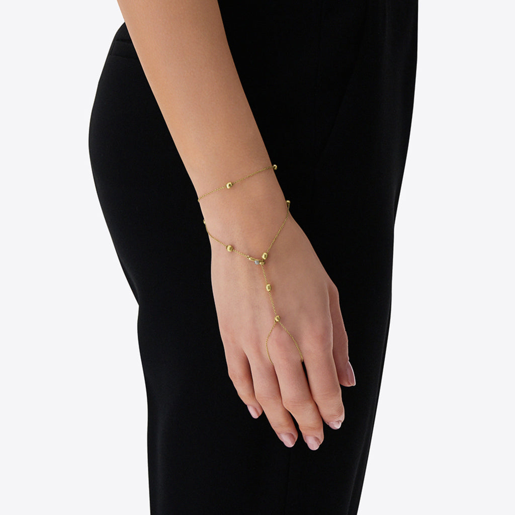 Nanis Soffio Gitano Armband und Halskette (CS32-583) aus Gelbgold mit Diamant