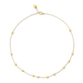 Nanis Soffio Halskette (CN6-583) aus Gelbgold