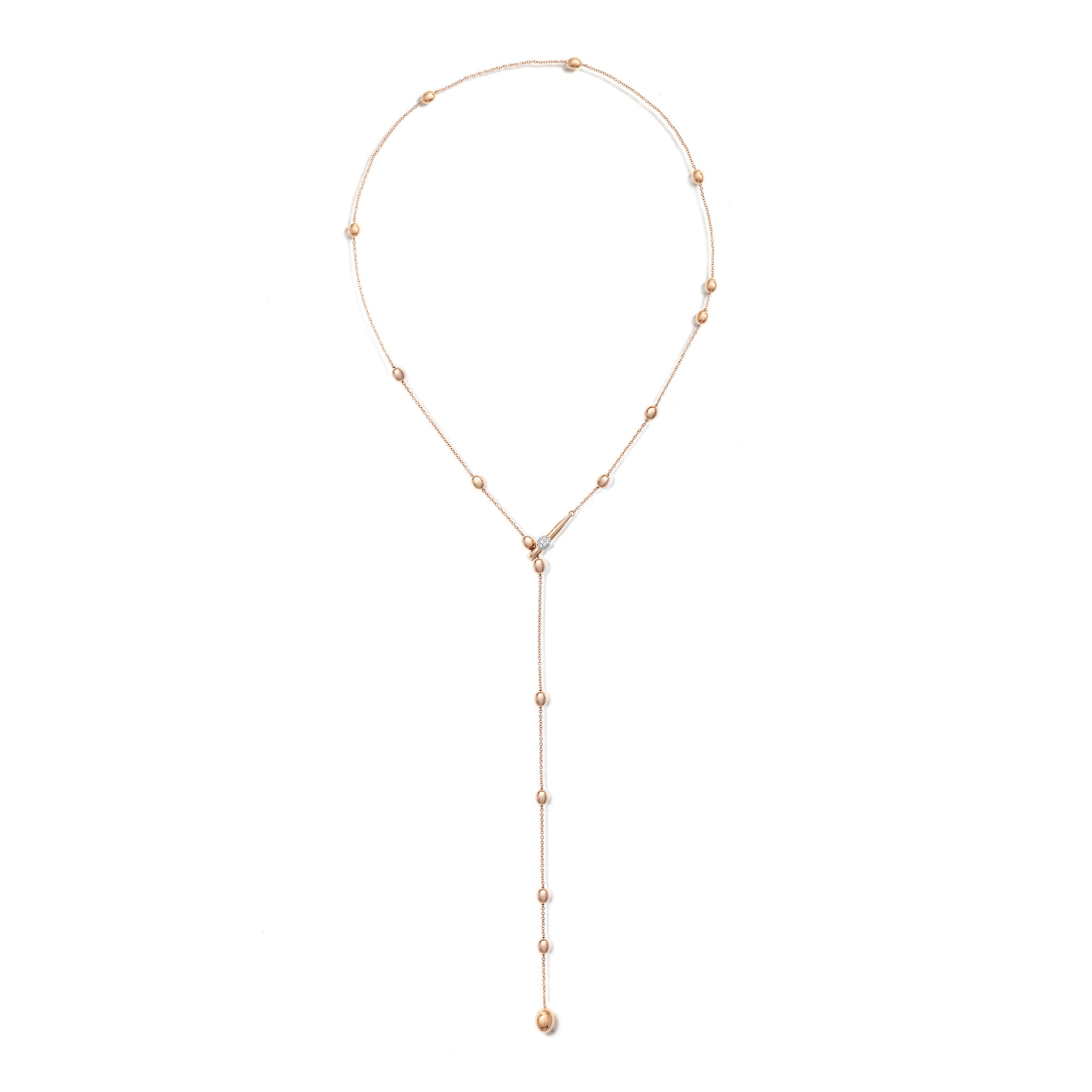 Nanis Soffio Halskette - CS10-583_rose (rose) aus Roségold mit Diamant