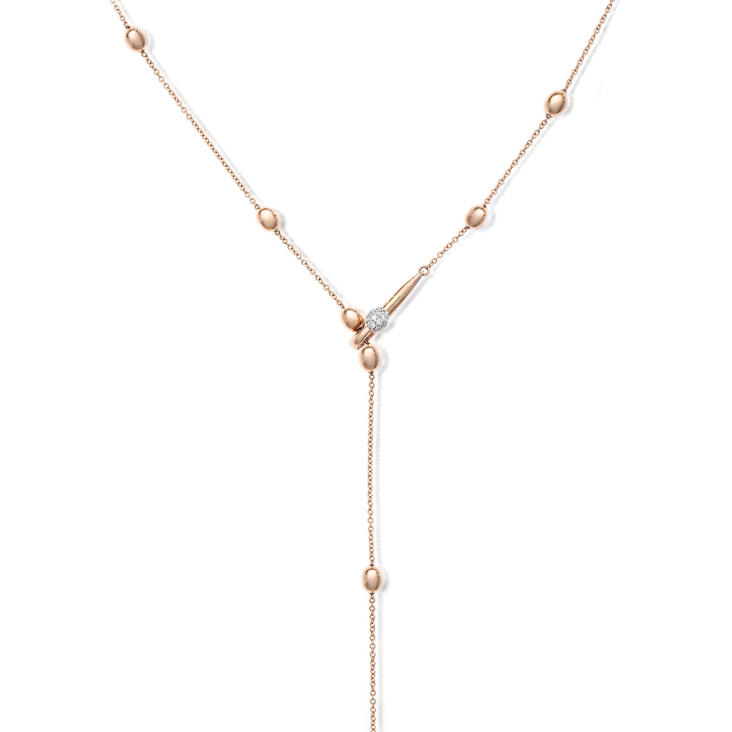 Soffio Halskette, Roségold • Diamant von Nanis (CS10-583_rose)