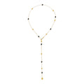 Nanis Soffio Halskette (CS27-587) aus Gelbgold mit Diamant und Onyx