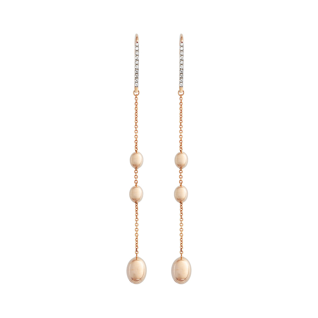 Nanis Soffio Ohrhänger - OS23-583_rose (rose) aus Roségold mit Diamant