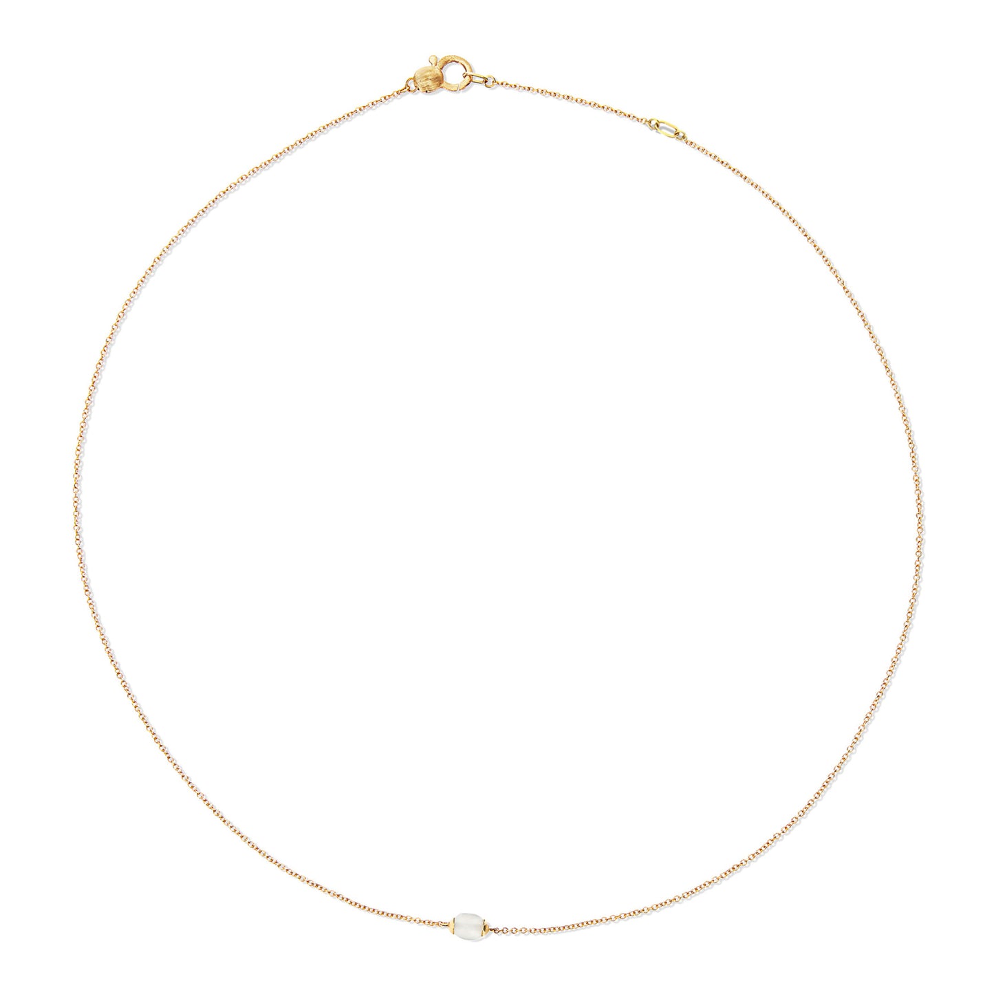 White Desert Halskette, Gelbgold • Mondstein von Nanis (CN13-603)