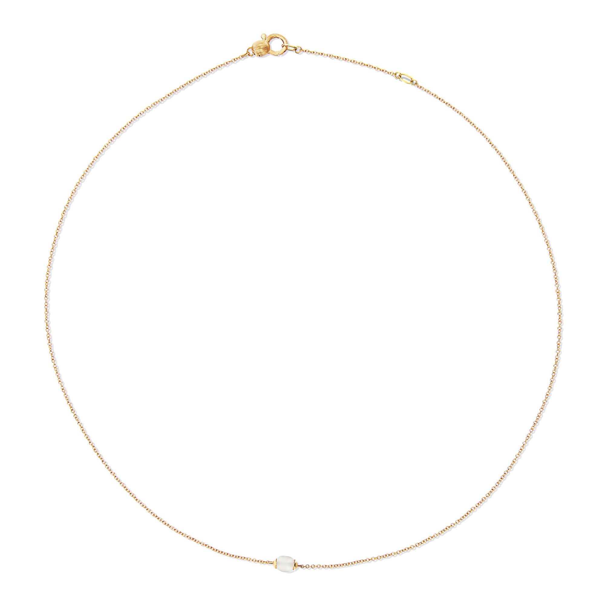 Nanis White Desert Halskette (CN13-603) aus Gelbgold mit Mondstein