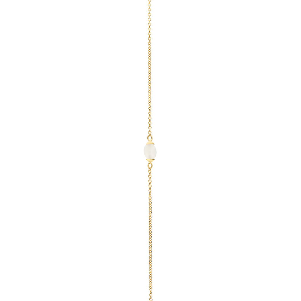 Nanis White Desert Halskette (CN13-603) aus Gelbgold mit Mondstein