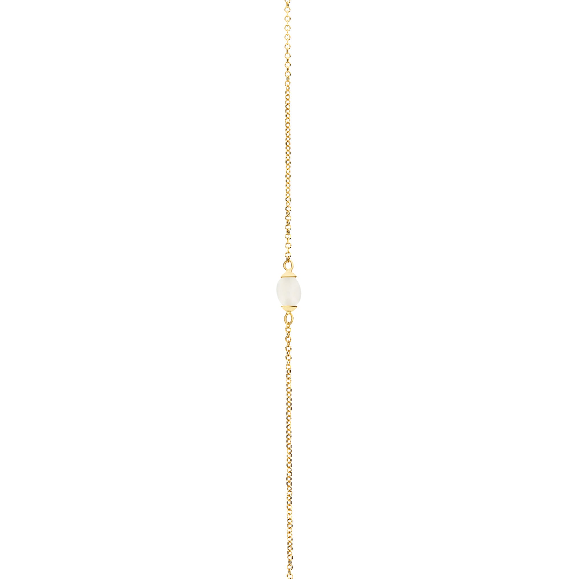Nanis White Desert Halskette (CN13-603) aus Gelbgold mit Mondstein