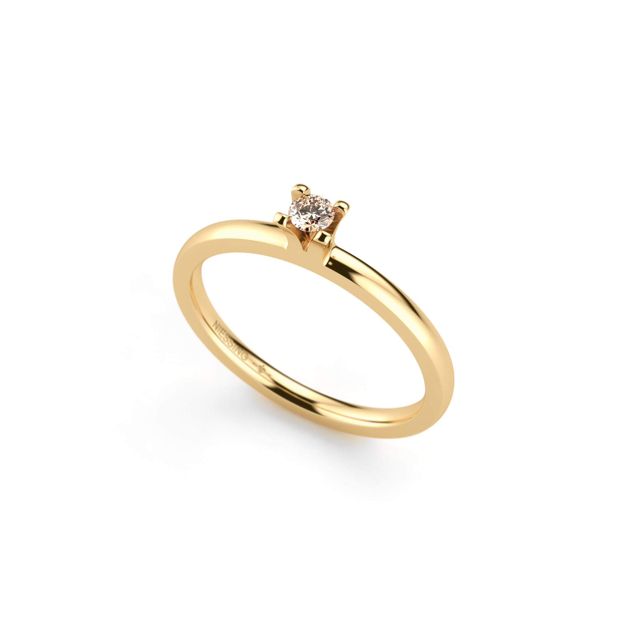 Niessing Amatis 4 Krappen Ring - N331960-0.08ct (08ct-cinnamon-gloss-cy) mit Diamant
