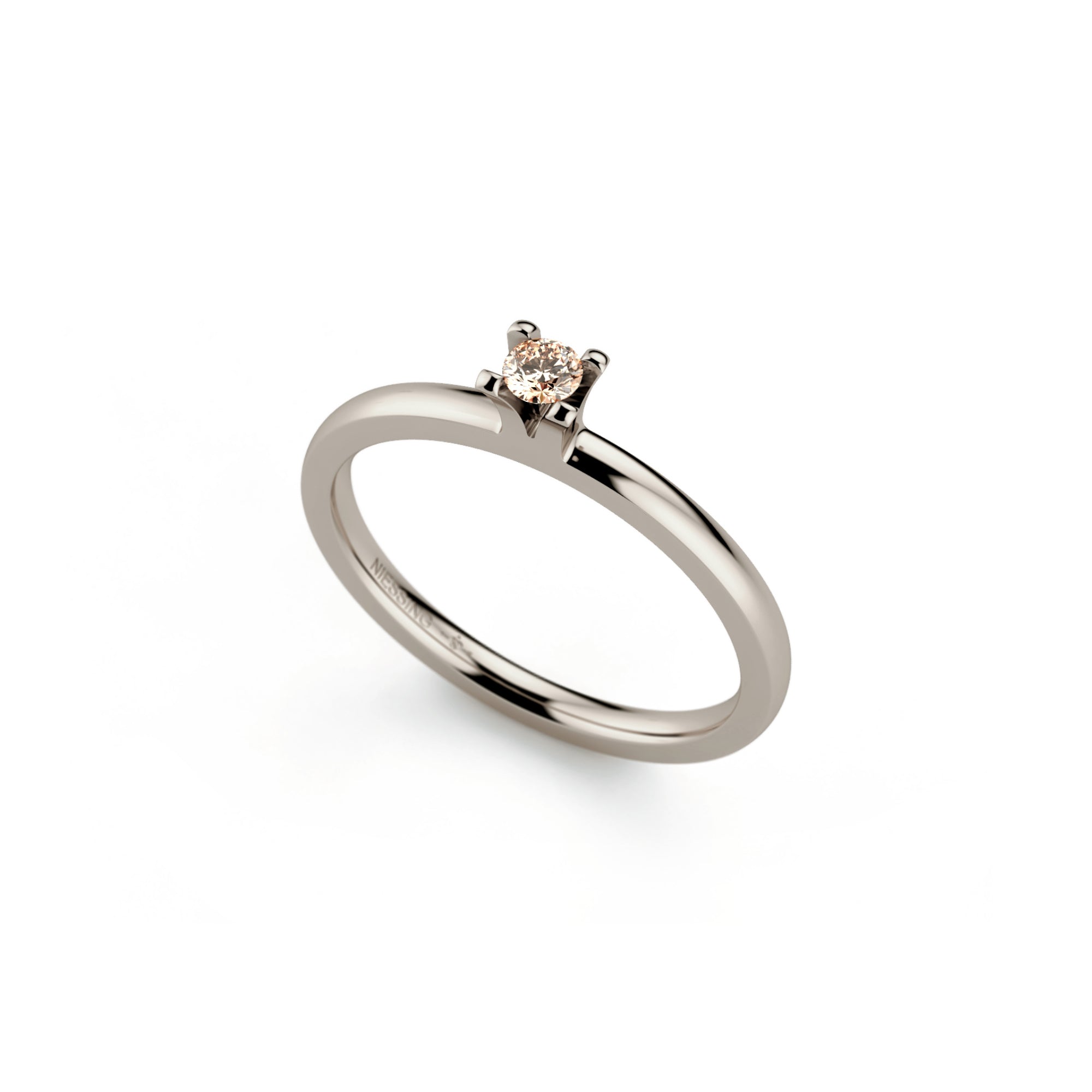 Niessing Amatis 4 Krappen Ring - N331960-0.08ct (08ct-cinnamon-gloss-fg) mit Diamant