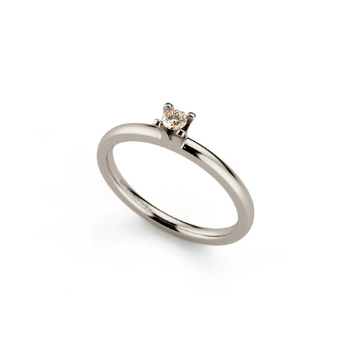 Niessing Amatis 4 Krappen Ring - N331960-0.08ct (08ct-cinnamon-gloss-fg) mit Diamant