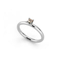 Niessing Amatis 4 Krappen Ring - N331960-0.08ct (08ct-cinnamon-gloss-pt) aus Platin mit Diamant