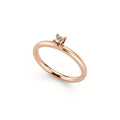Niessing Amatis 4 Krappen Ring - N331960-0.08ct (08ct-cinnamon-satin-cr) mit Diamant