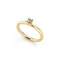 Niessing Amatis 4 Krappen Ring - N331960-0.08ct (08ct-cinnamon-satin-cy) mit Diamant