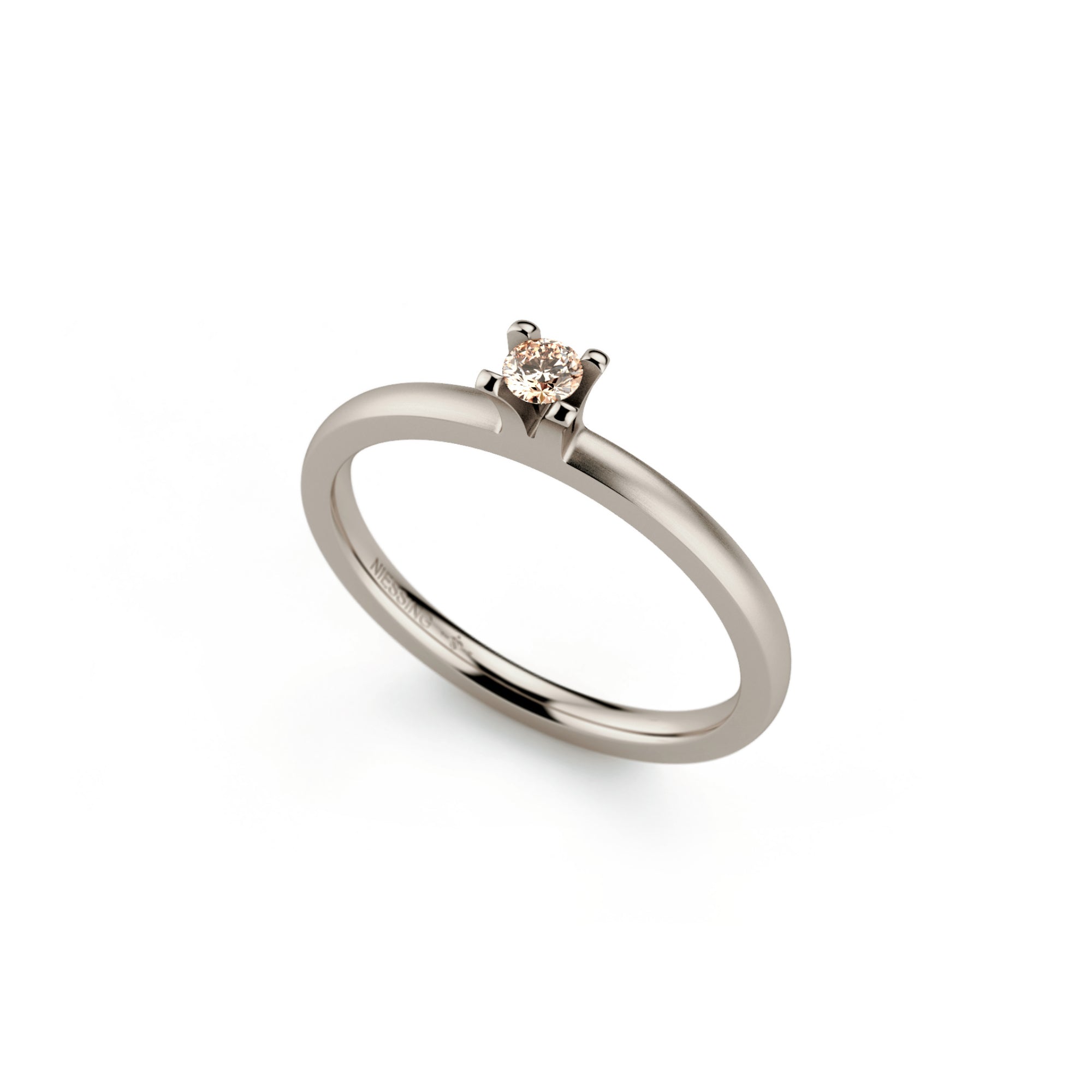 Niessing Amatis 4 Krappen Ring - N331960-0.08ct (08ct-cinnamon-satin-fg) mit Diamant