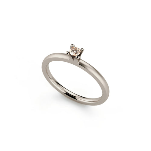 Niessing Amatis 4 Krappen Ring - N331960-0.08ct (08ct-cinnamon-satin-fg) mit Diamant