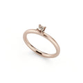 Niessing Amatis 4 Krappen Ring - N331960-0.08ct (08ct-cinnamon-satin-rw) mit Diamant