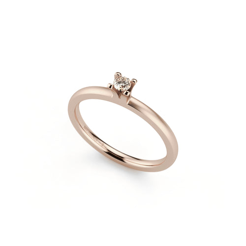Niessing Amatis 4 Krappen Ring - N331960-0.08ct (08ct-cinnamon-satin-rw) mit Diamant