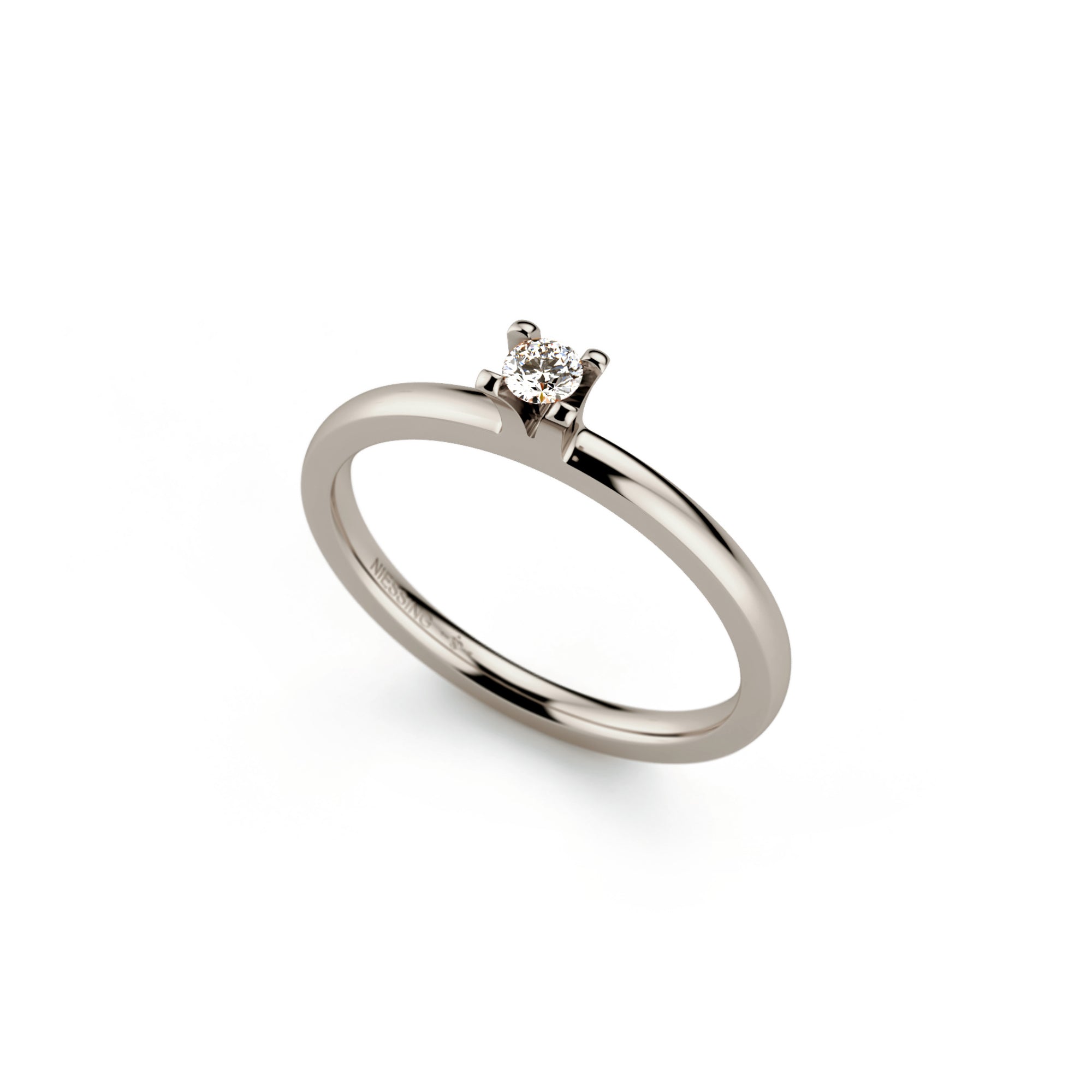 Niessing Amatis 4 Krappen Ring - N331960-0.08ct (08ct-fvs1-gloss-fg) mit Diamant