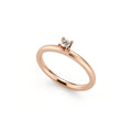 Niessing Amatis 4 Krappen Ring - N331960-0.08ct (08ct-fvs1-satin-cr) mit Diamant