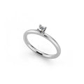 Niessing Amatis 4 Krappen Ring - N331960-0.08ct (08ct-fvs1-satin-pt) aus Platin mit Diamant