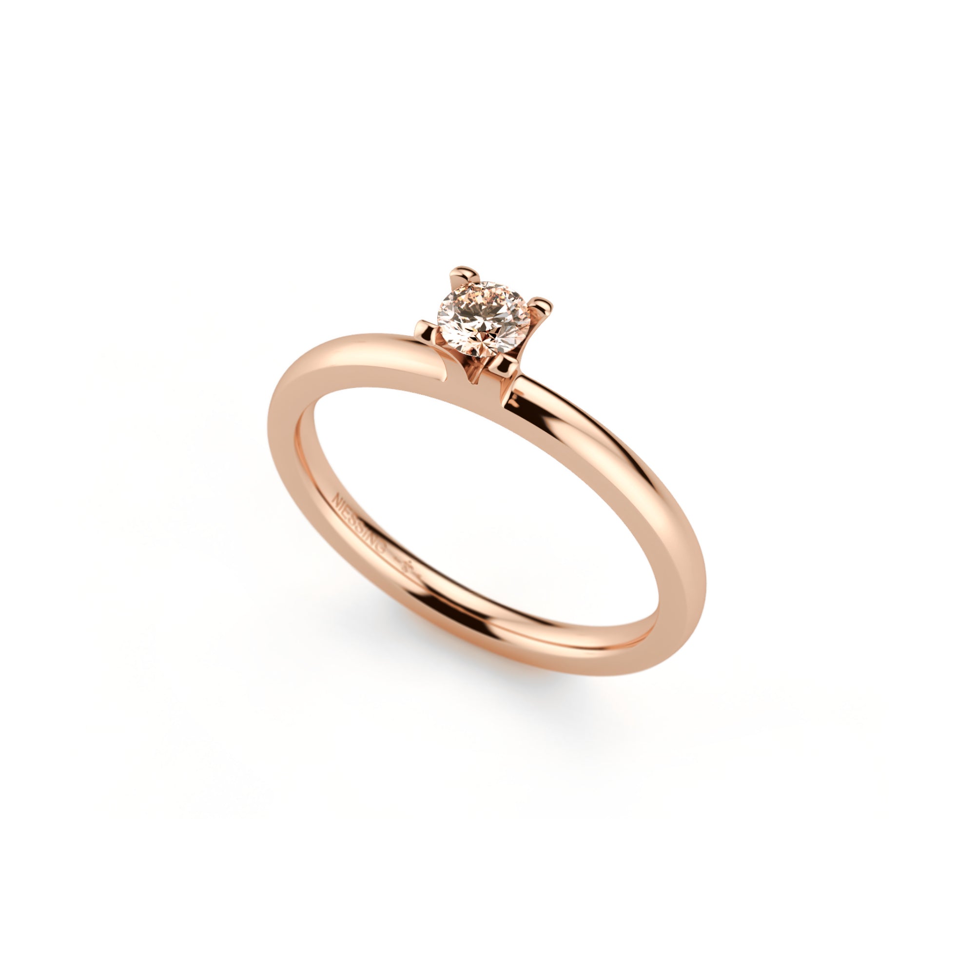 Niessing Amatis 4 Krappen Ring - N331960-0.16ct (16ct-cinnamon-gloss-cr) mit Diamant