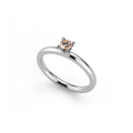 Niessing Amatis 4 Krappen Ring - N331960-0.16ct (16ct-cinnamon-gloss-pt) aus Platin mit Diamant