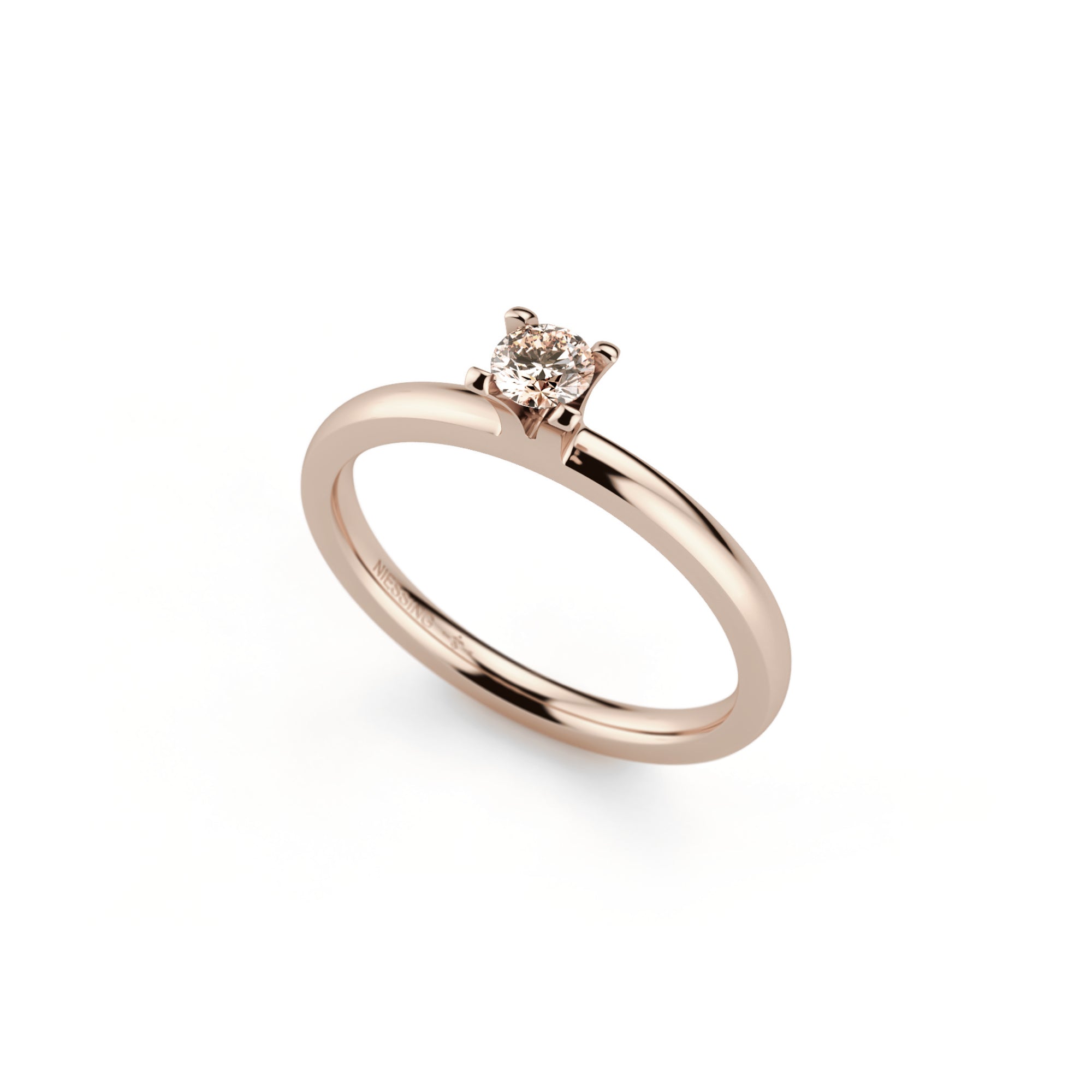 Niessing Amatis 4 Krappen Ring - N331960-0.16ct (16ct-cinnamon-gloss-rw) mit Diamant