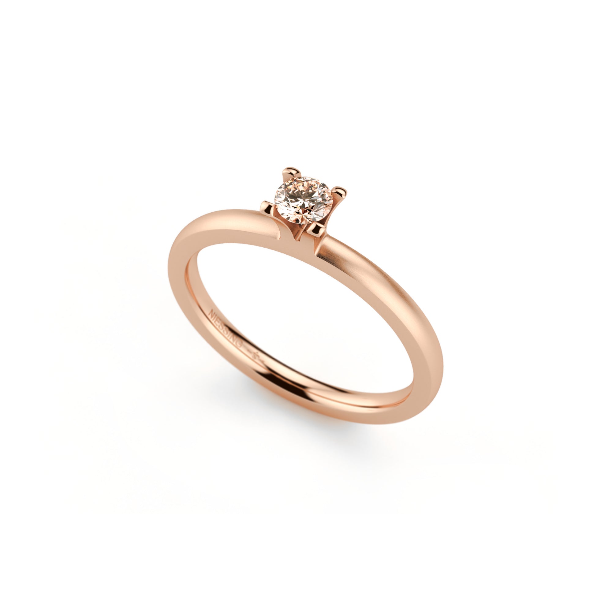 Niessing Amatis 4 Krappen Ring - N331960-0.16ct (16ct-cinnamon-satin-cr) mit Diamant