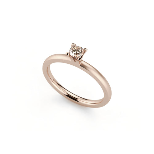 Niessing Amatis 4 Krappen Ring - N331960-0.16ct (16ct-cinnamon-satin-rw) mit Diamant