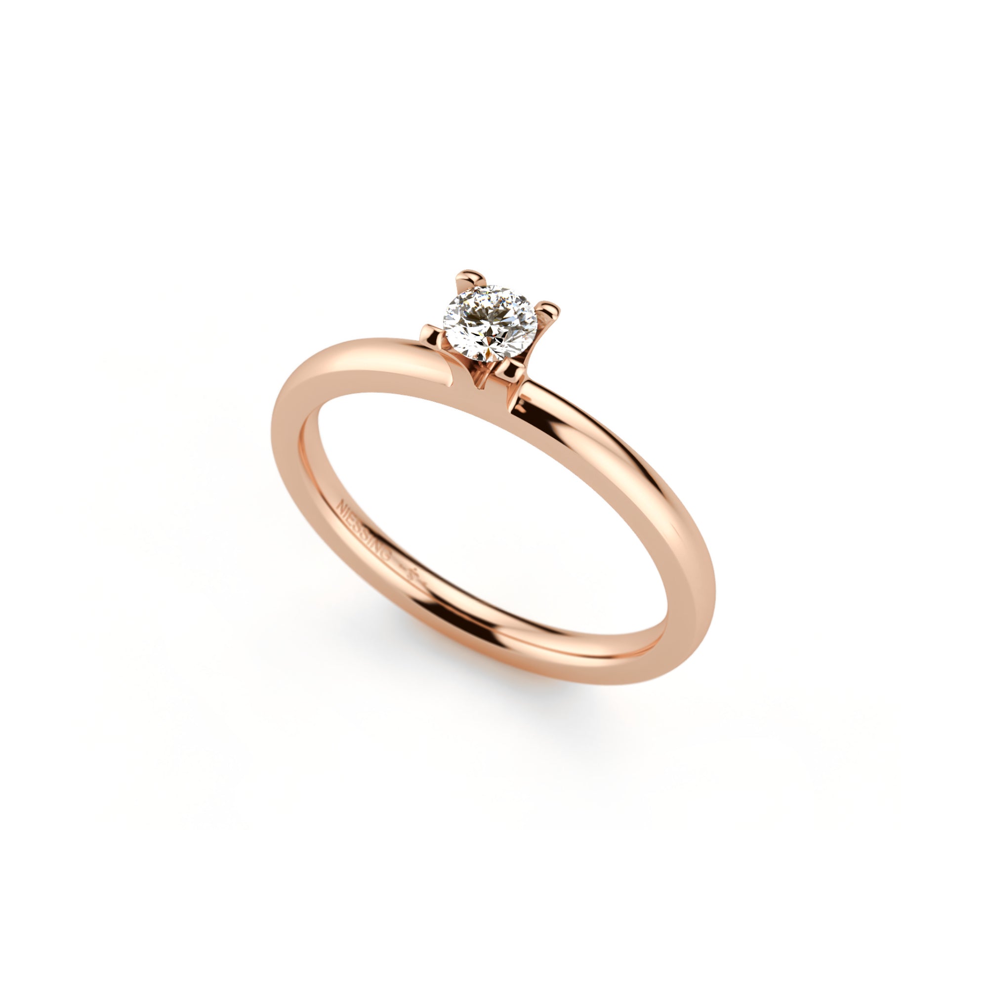 Niessing Amatis 4 Krappen Ring - N331960-0.16ct (16ct-fvs1-gloss-cr) mit Diamant