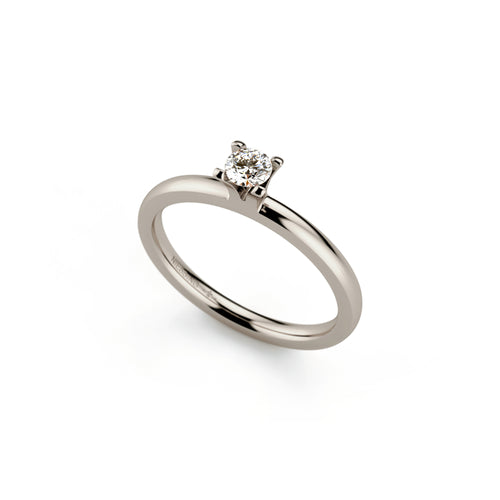 Niessing Amatis 4 Krappen Ring - N331960-0.16ct (16ct-fvs1-gloss-fg) mit Diamant