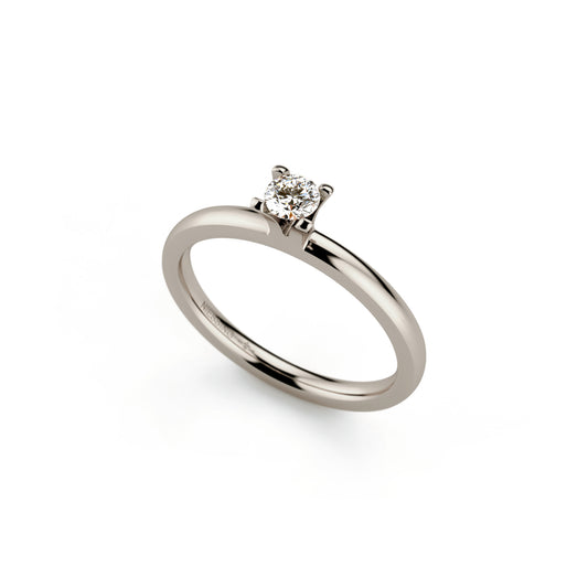Niessing Amatis 4 Krappen Ring - N331960-0.16ct (16ct-fvs1-gloss-fg) mit Diamant