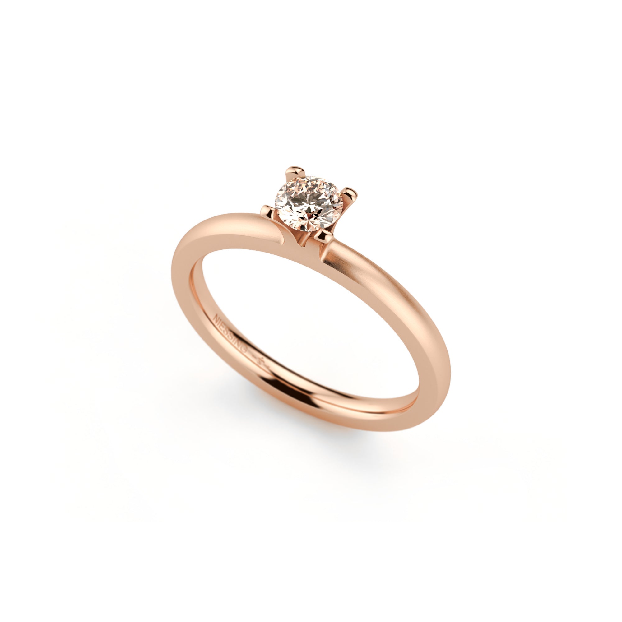 Niessing Amatis 4 Krappen Ring - N331960-0.23ct (23ct-cinnamon-satin-cr) mit Diamant