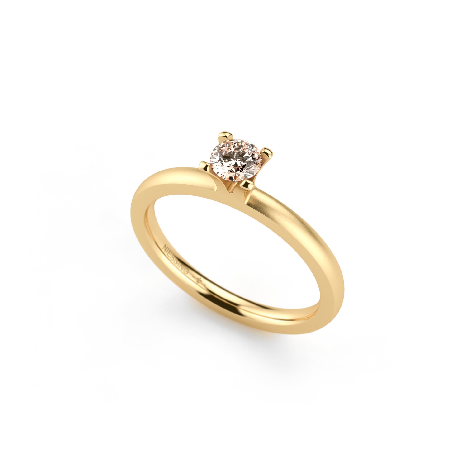 Niessing Amatis 4 Krappen Ring - N331960-0.23ct (23ct-cinnamon-satin-cy) mit Diamant