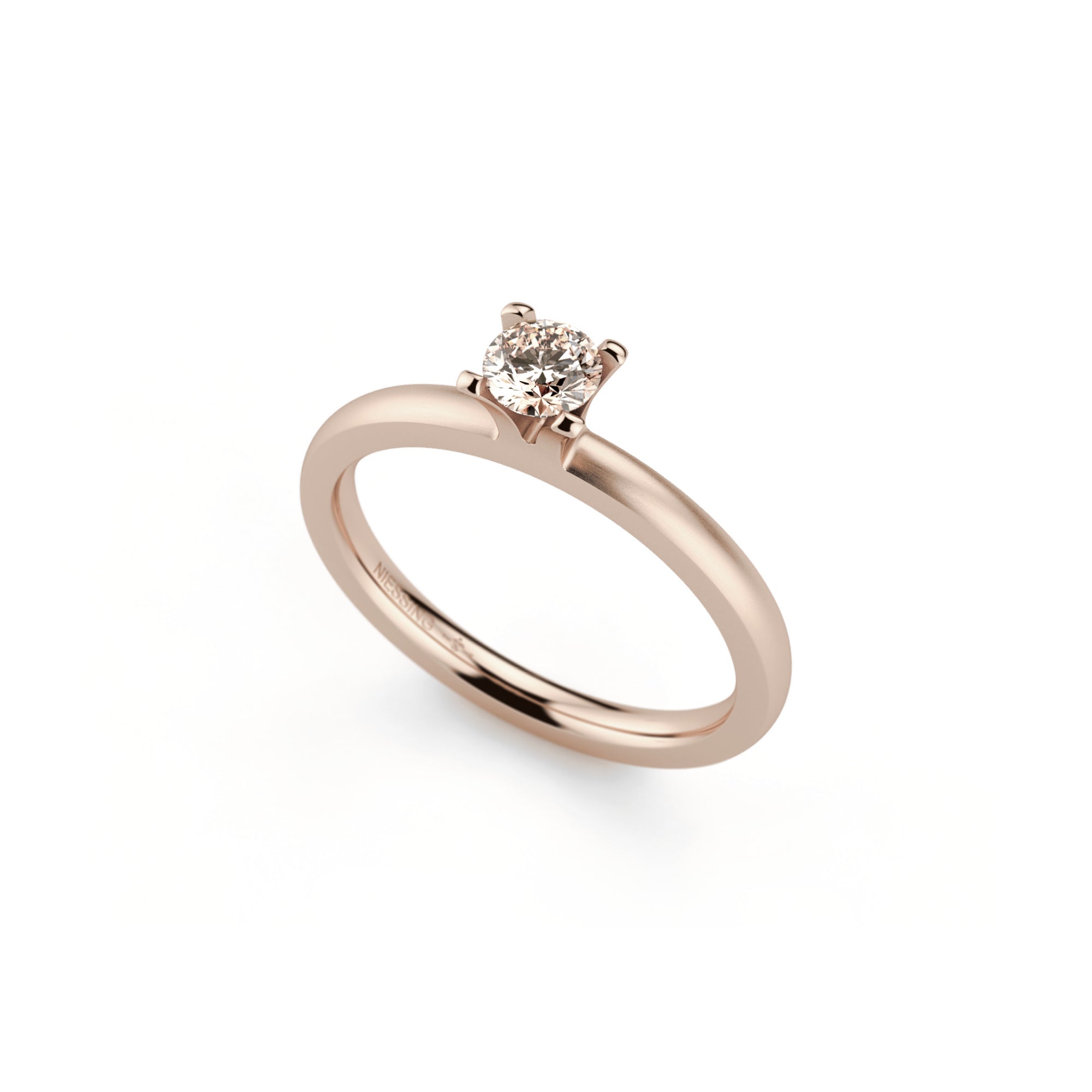 Niessing Amatis 4 Krappen Ring - N331960-0.23ct (23ct-cinnamon-satin-rw) mit Diamant