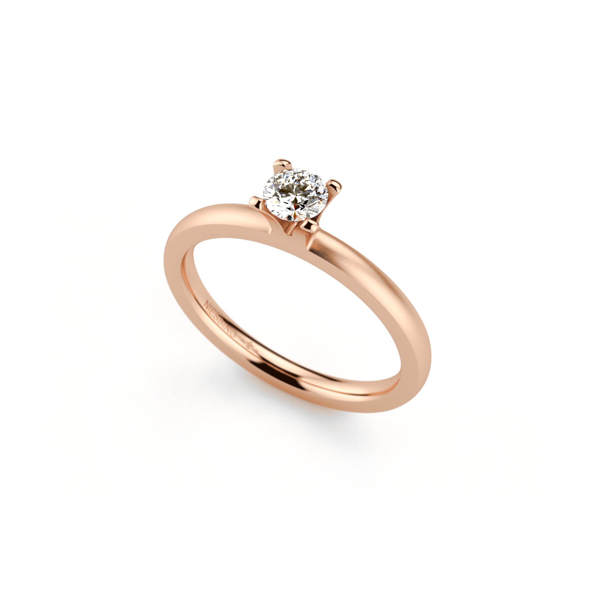 Niessing Amatis 4 Krappen Ring - N331960-0.23ct (23ct-fvs1-satin-cr) mit Diamant