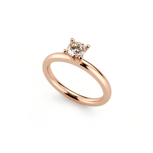 Niessing Amatis 4 Krappen Ring - N331960-0.3ct (3ct-cinnamon-gloss-cr) mit Diamant