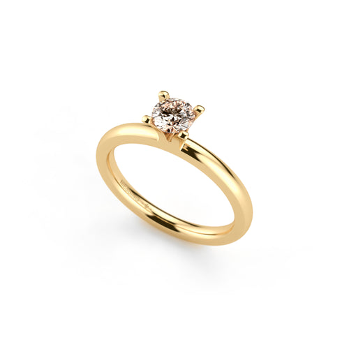 Niessing Amatis 4 Krappen Ring - N331960-0.3ct (3ct-cinnamon-gloss-cy) mit Diamant