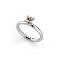 Niessing Amatis 4 Krappen Ring - N331960-0.3ct (3ct-cinnamon-gloss-pt) aus Platin mit Diamant