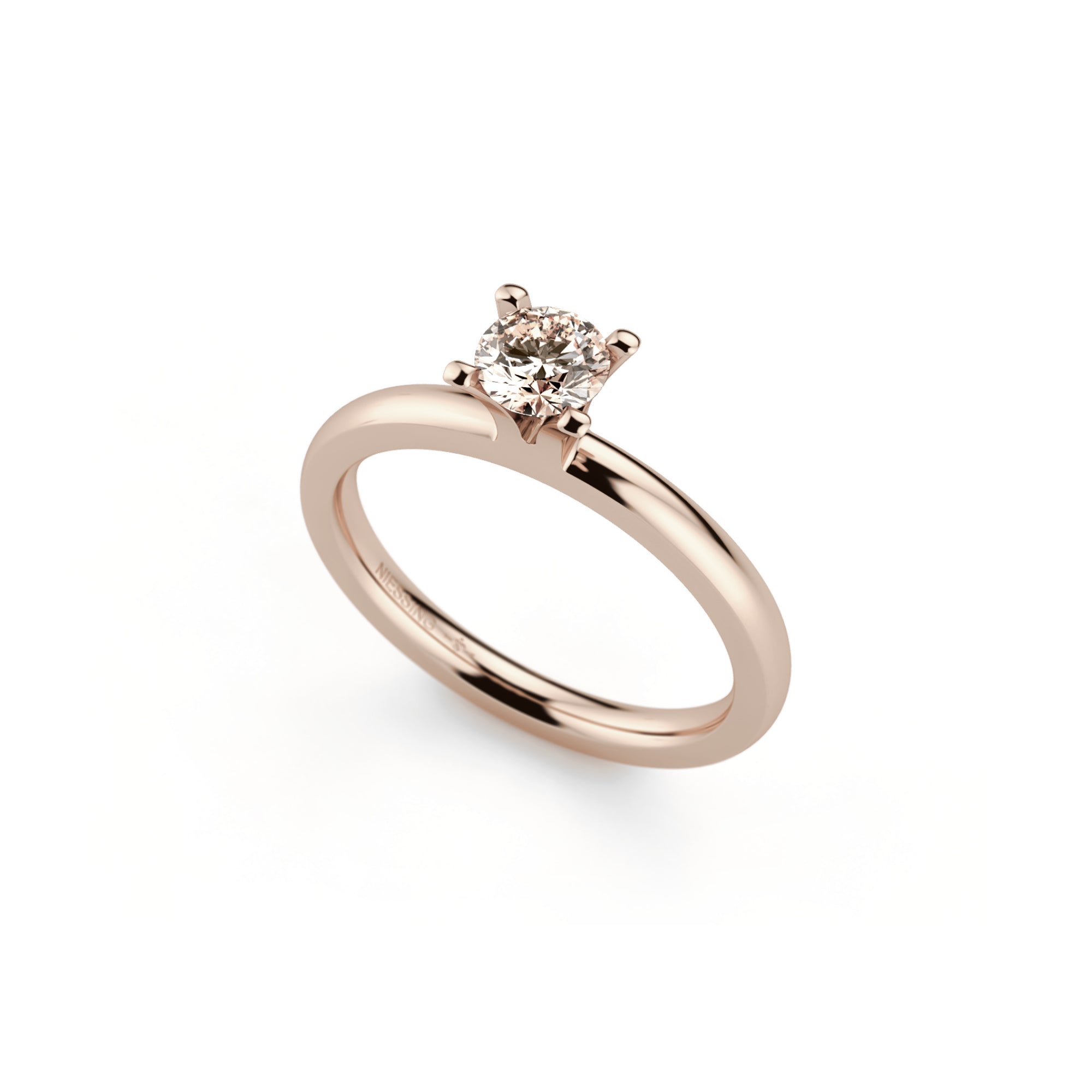 Niessing Amatis 4 Krappen Ring - N331960-0.3ct (3ct-cinnamon-gloss-rw) mit Diamant