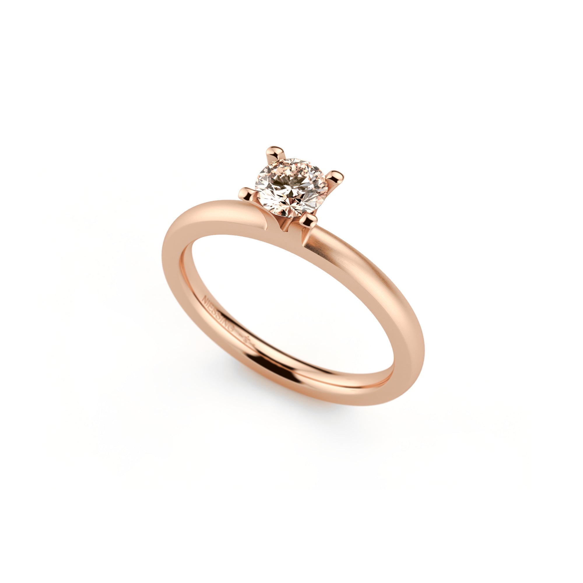 Niessing Amatis 4 Krappen Ring - N331960-0.3ct (3ct-cinnamon-satin-cr) mit Diamant