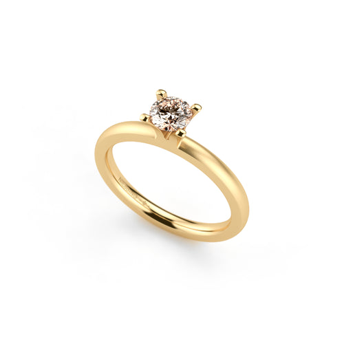 Niessing Amatis 4 Krappen Ring - N331960-0.3ct (3ct-cinnamon-satin-cy) mit Diamant