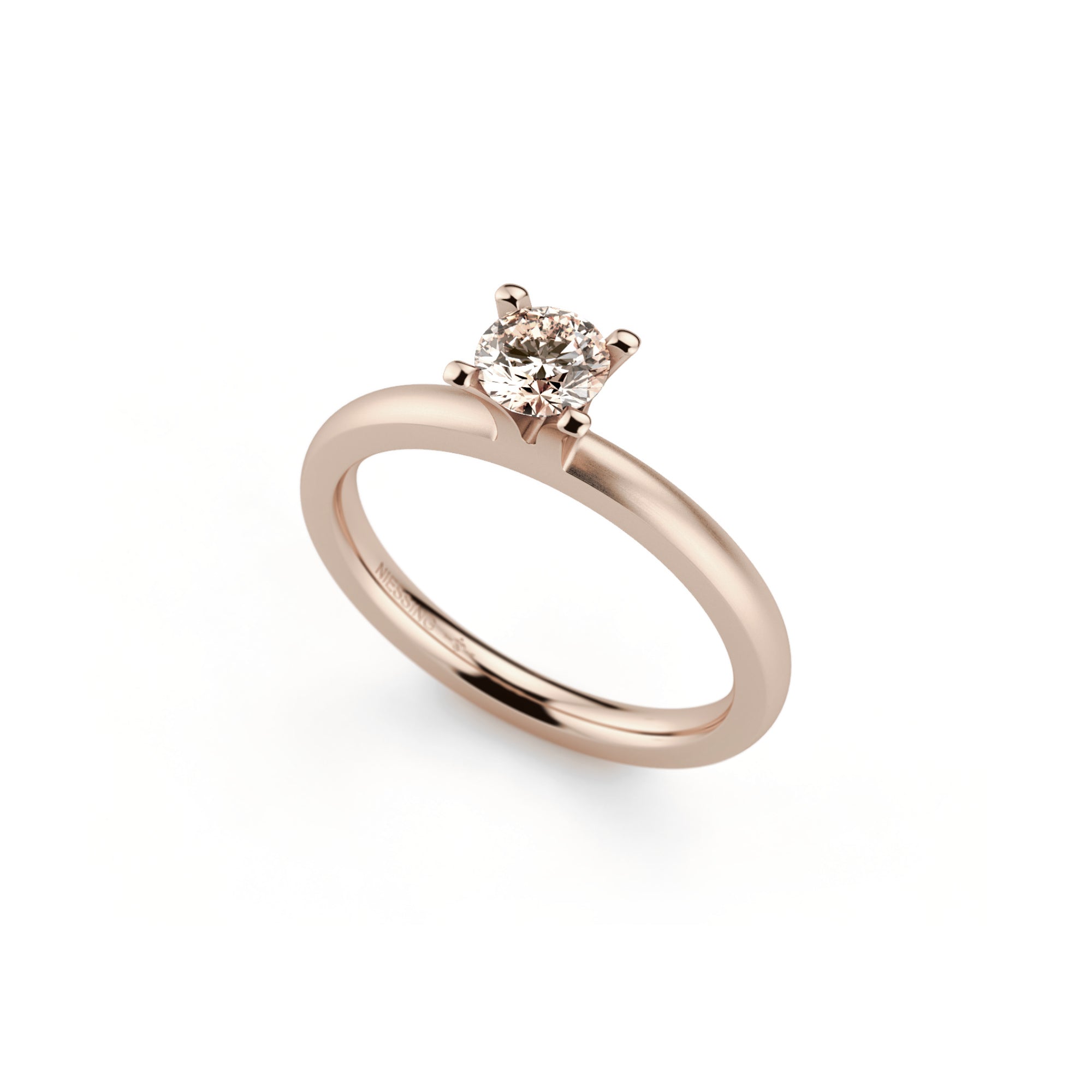 Niessing Amatis 4 Krappen Ring - N331960-0.3ct (3ct-cinnamon-satin-rw) mit Diamant