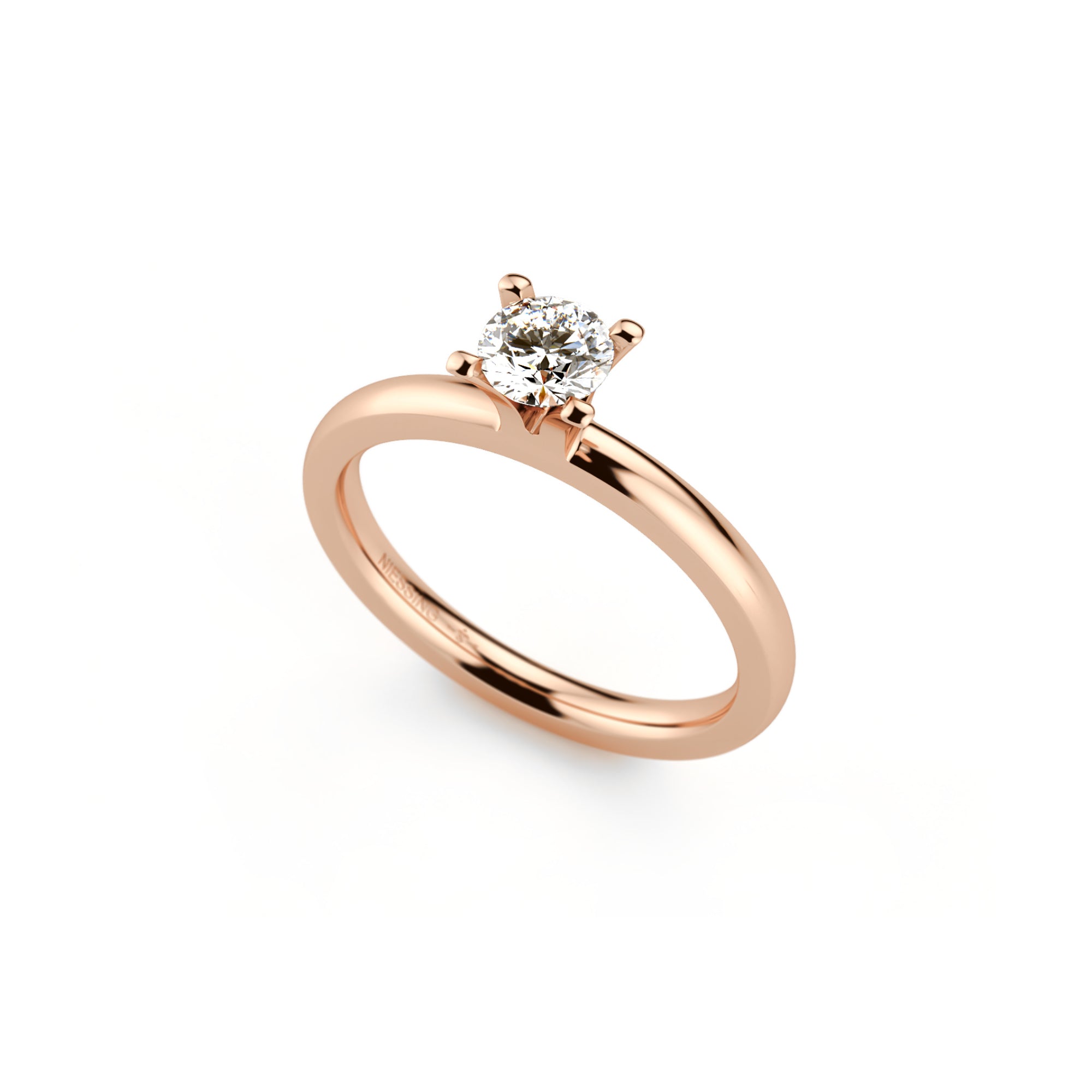 Niessing Amatis 4 Krappen Ring - N331960-0.3ct (3ct-fvs1-gloss-cr) mit Diamant
