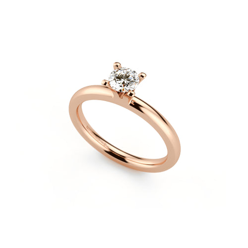 Niessing Amatis 4 Krappen Ring - N331960-0.3ct (3ct-fvs1-gloss-cr) mit Diamant